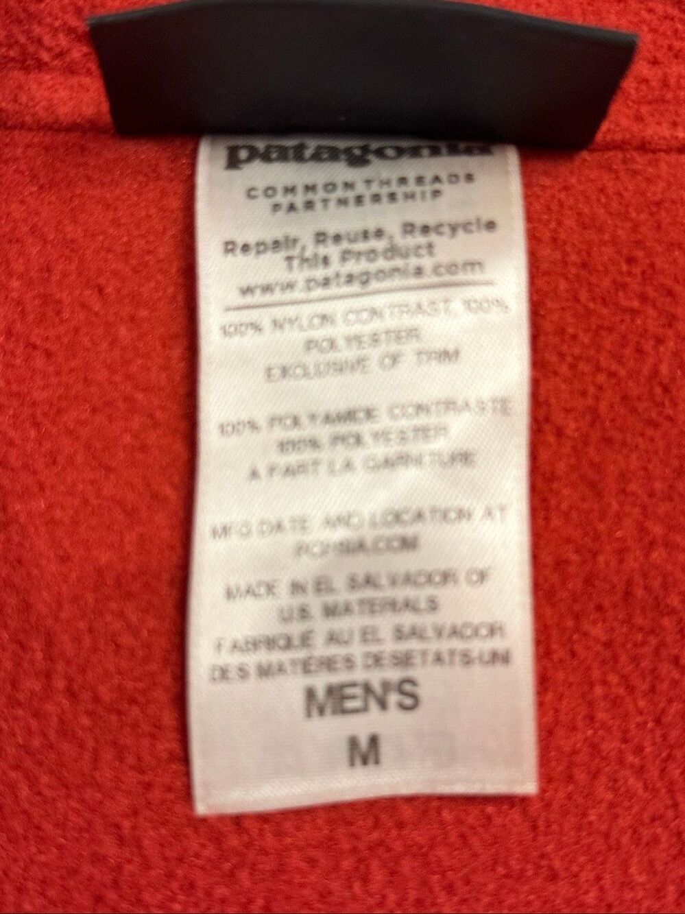 Patagonia Men’s Shelled Synchilla Snap-T Hoody Grey Fleece & Nylon Shell Medium - Picture 16 of 16